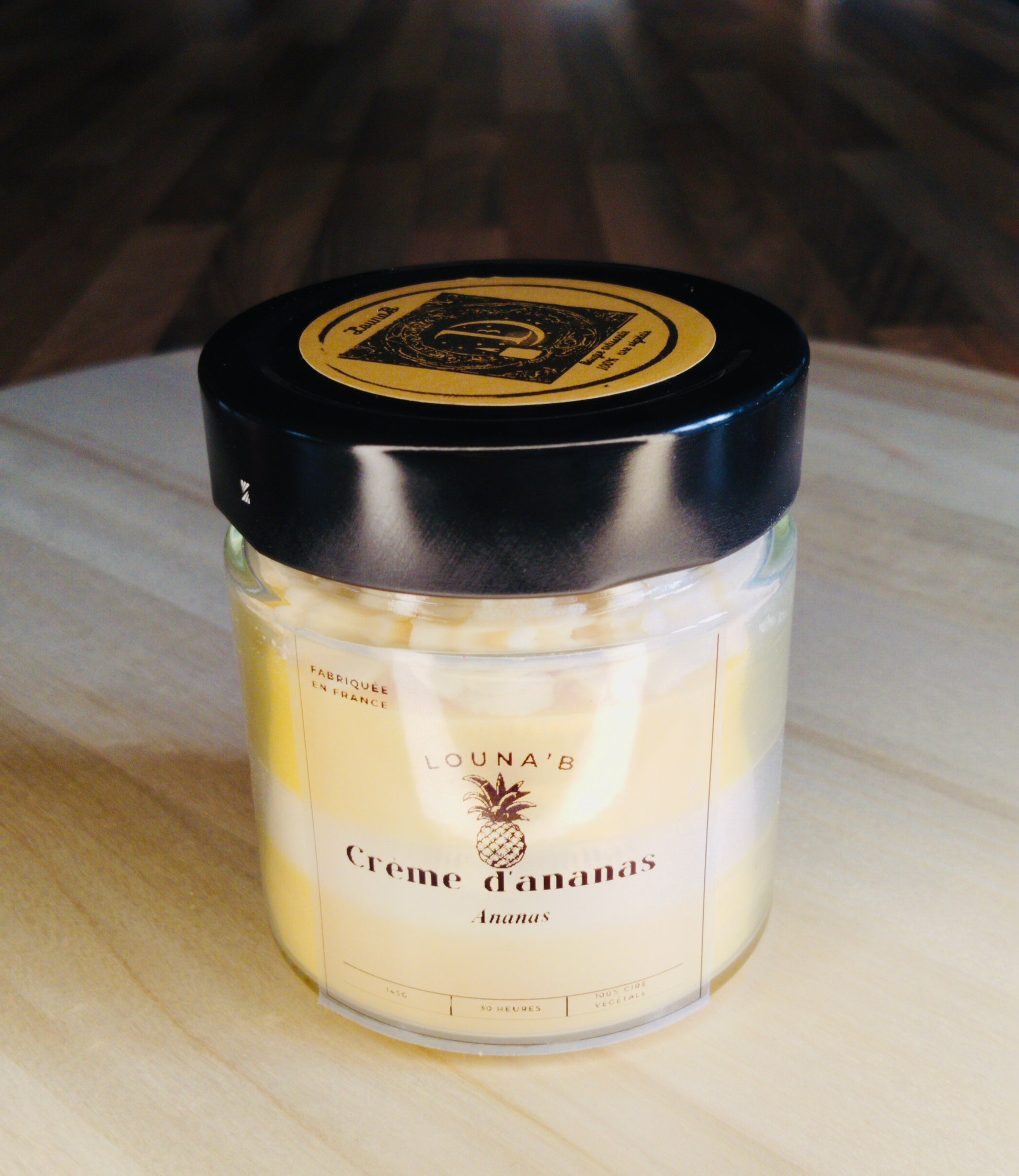 Bougie Gourmande Crème d’Ananas 🍍✨