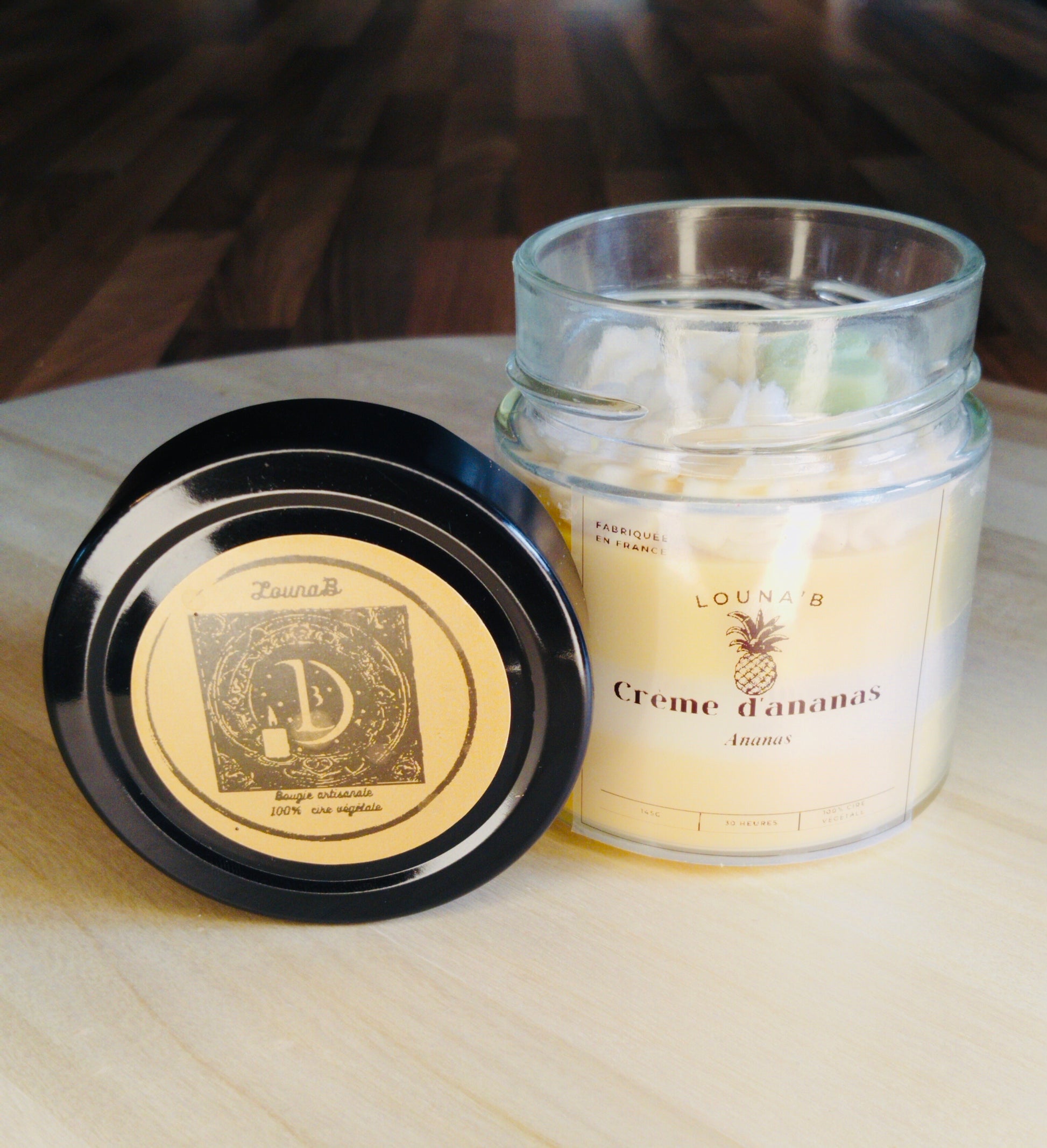 Bougie Gourmande Crème d’Ananas 🍍✨