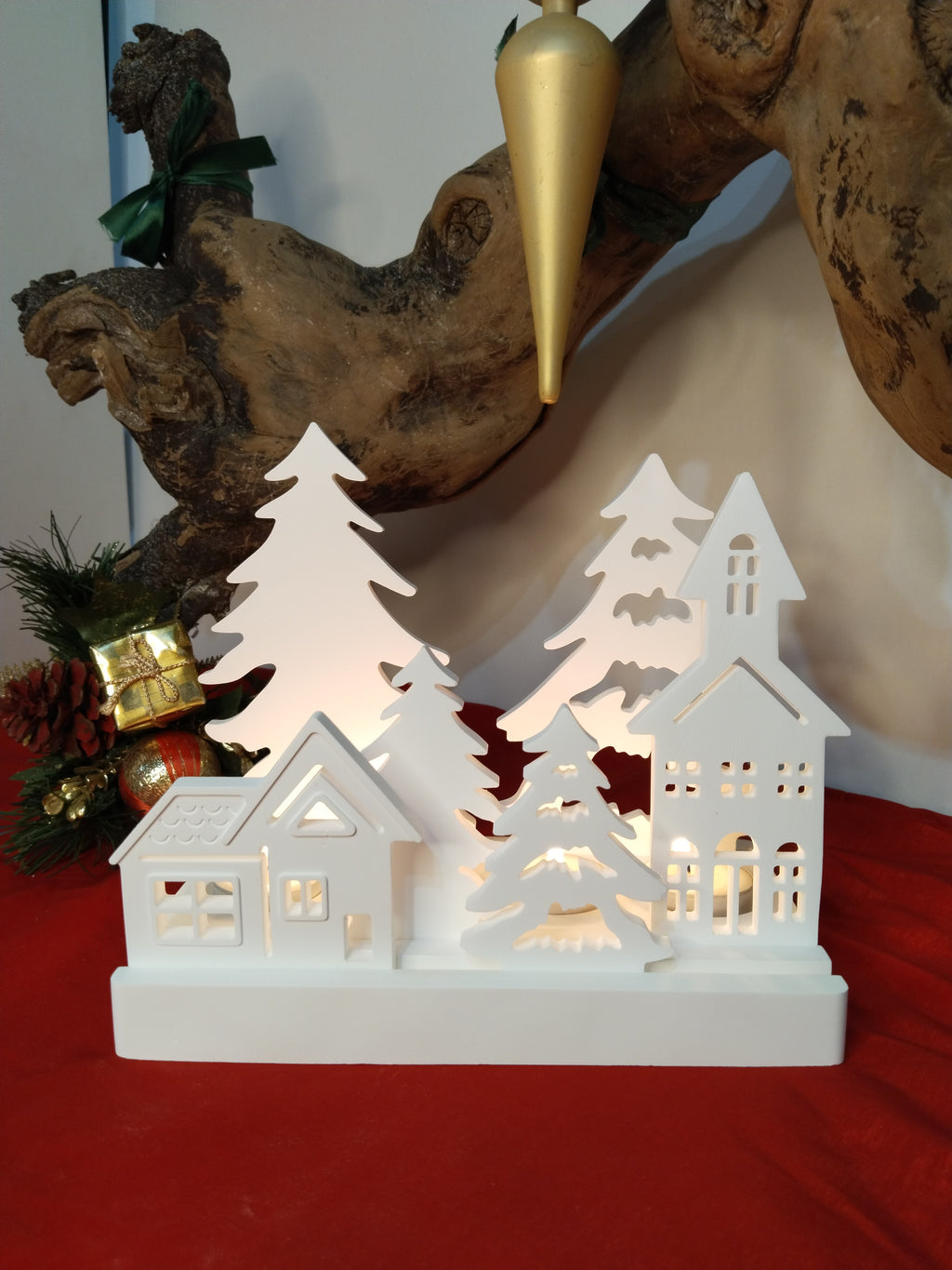 Bougeoir Village de Noël Rectangle 🎄🏡
