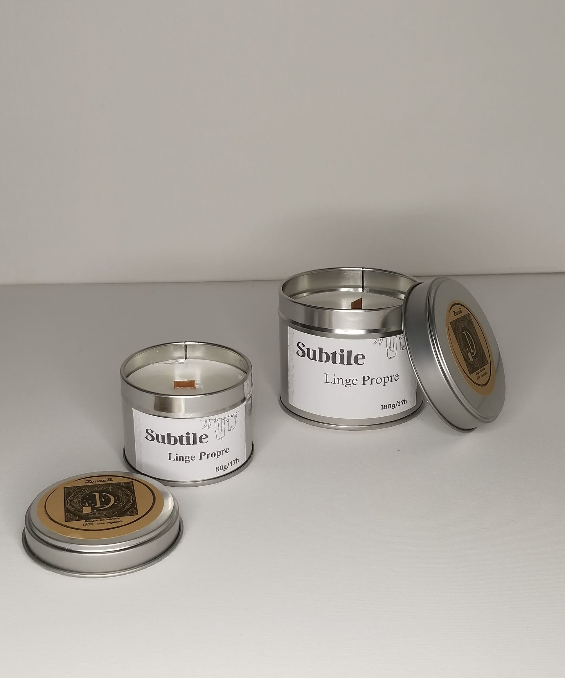Bougie Cocooning Subtile Linge Propre 🧺✨