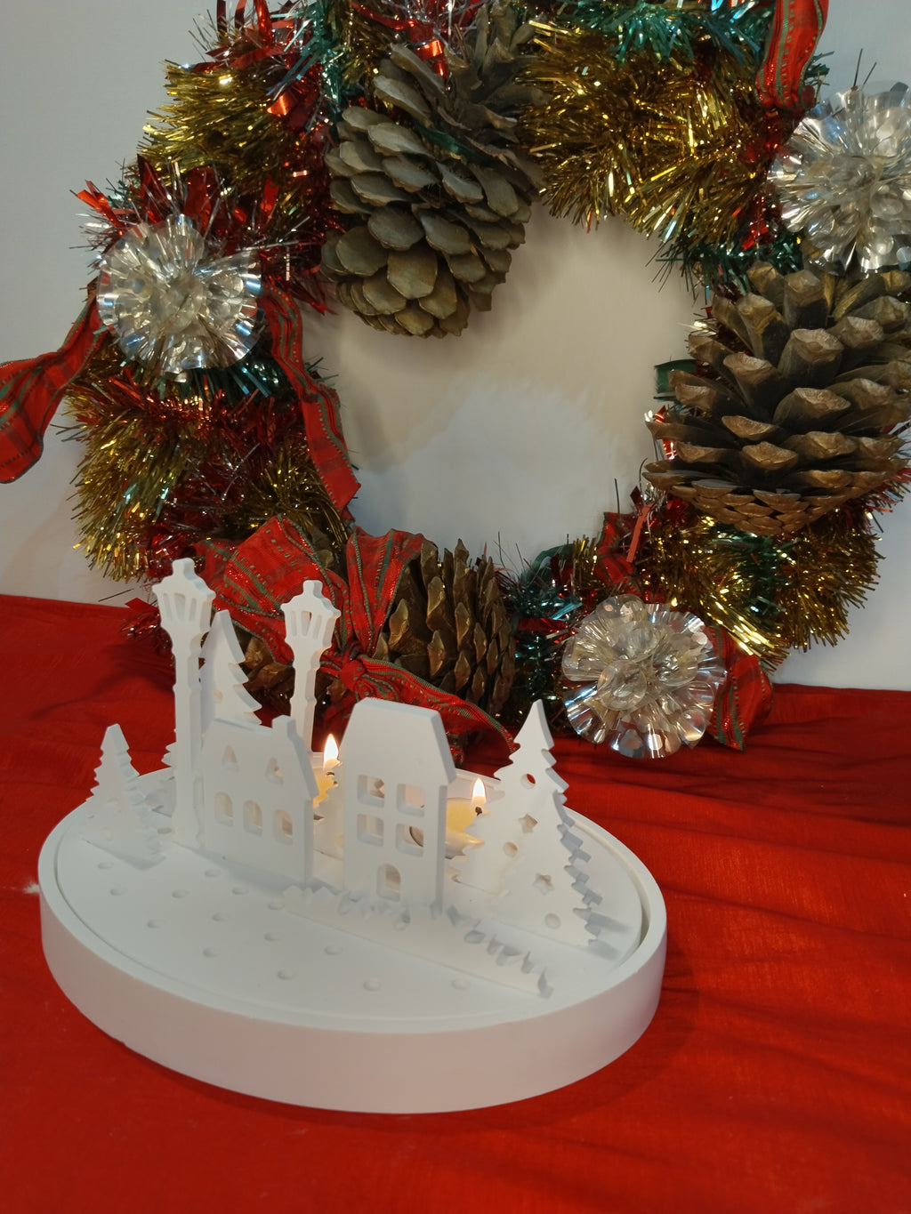 Bougeoir Village de Noël Ovale 🎄✨